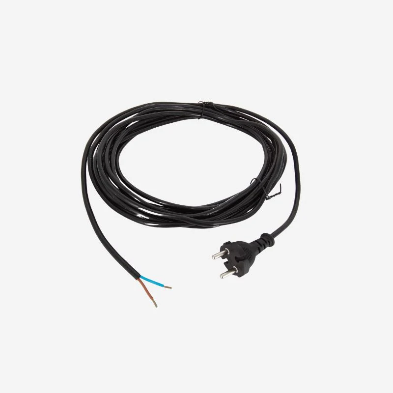 Cavo alimentazione H05 2x1 mm² 5,5 m Schuko con fili liberi