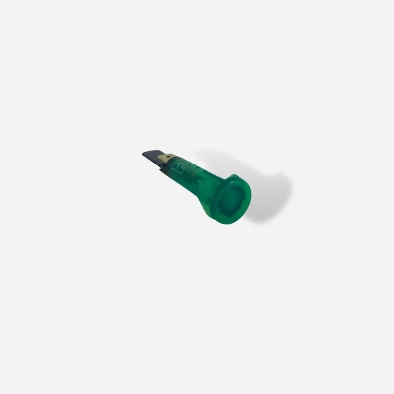 Spia Luminosa Verde 230V Segnalatore Tondo Ø10 mm