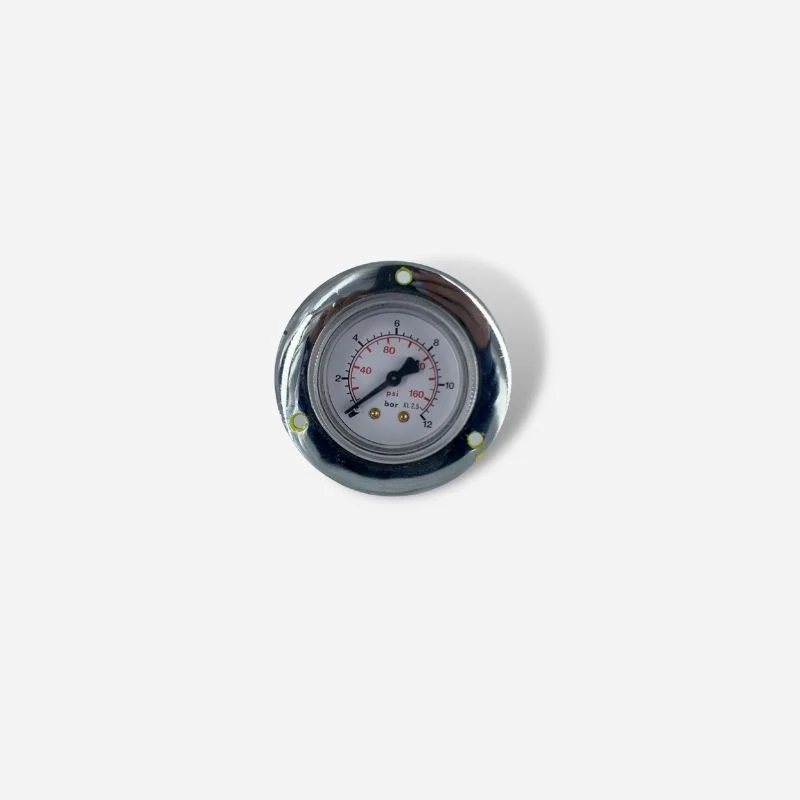 Manometro 0–12 Bar Ø40 mm Flangiato Filetto M1/8 BSPT