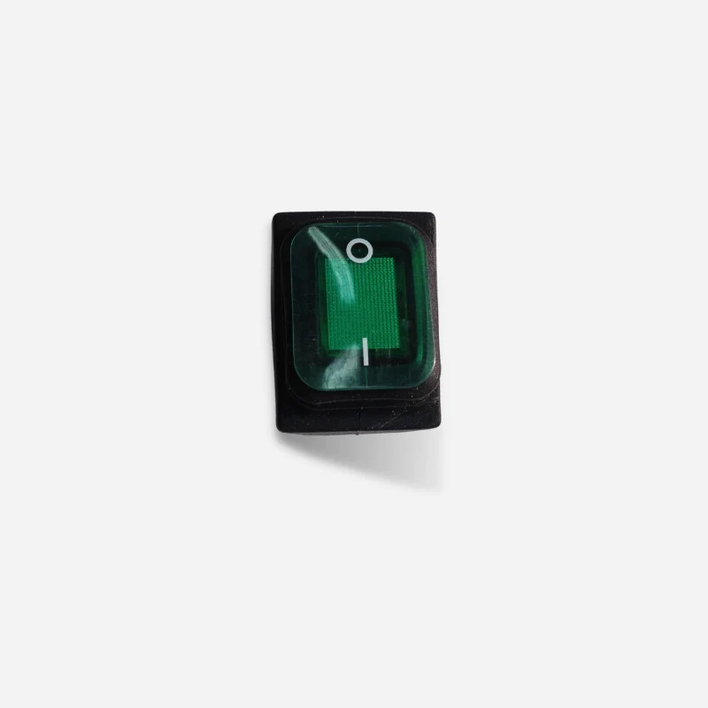 Interruttore Bipolare Luminoso LED Verde 16A IP65 Foro 22x30