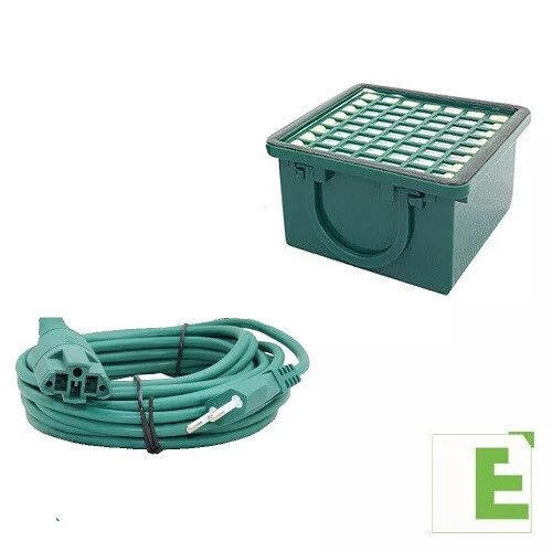FOLLETTO VK130 VK131 CAVO ELETTRICO + FILTRO HEPA EPA PER ASPIRAPOLVERE VORWERK