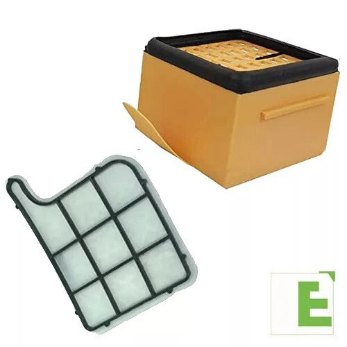 KIT 2 FILTRI: GRIGLIA + HEPA x ASPIRAPOLVERE VORWERK FOLLETTO VK135 VK136 COMPAT