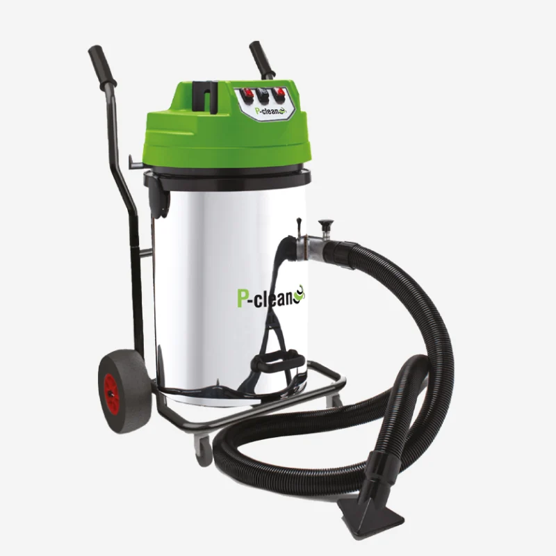 Aspirapolvere Industriale 3 Motori 4200W 76L Inox per Solidi e Liquidi