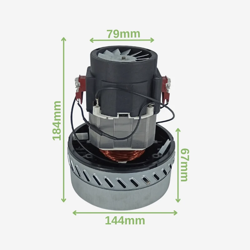 Motore Aspirapolvere Bistadio By-Pass 220V 1500–1750W Ametek con Cavetti