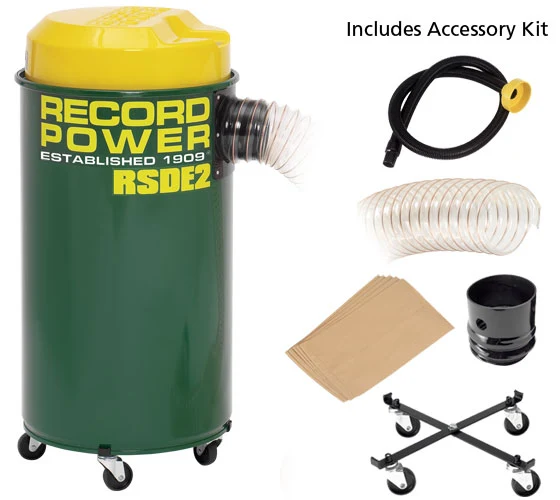 Aspiratore Record Power Estrattore polveri RSDE/2 filtro fine 50L