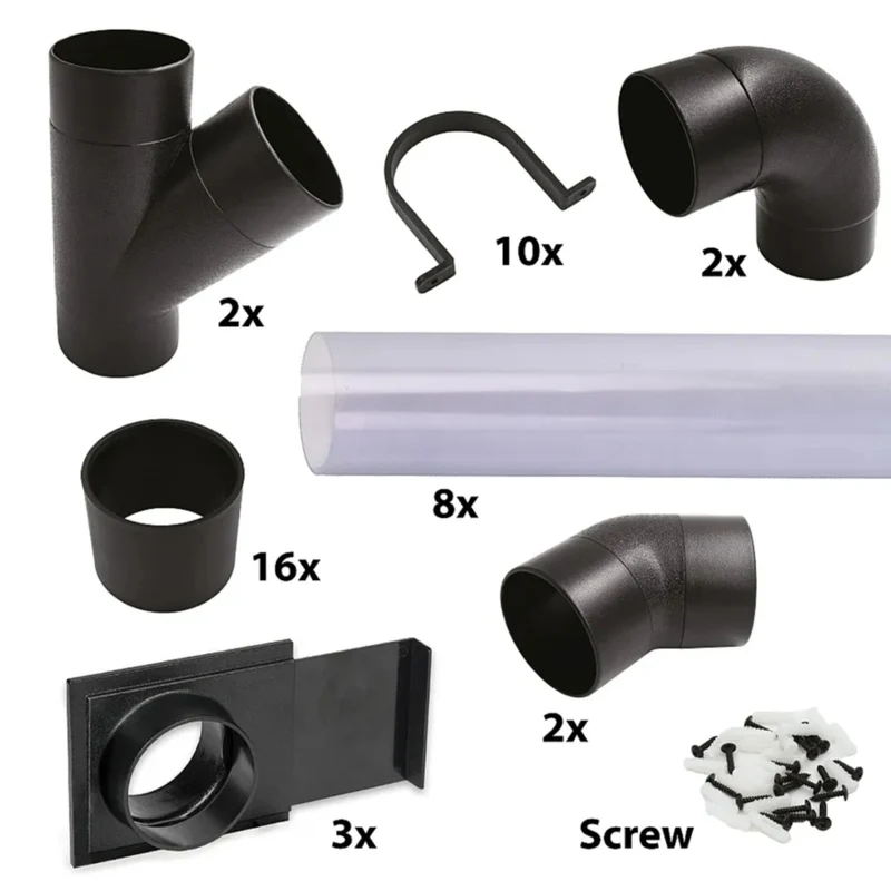 Accessorio per impianto di aspirazione Laguna Set di accessori PRO per aspirazione 100 mm