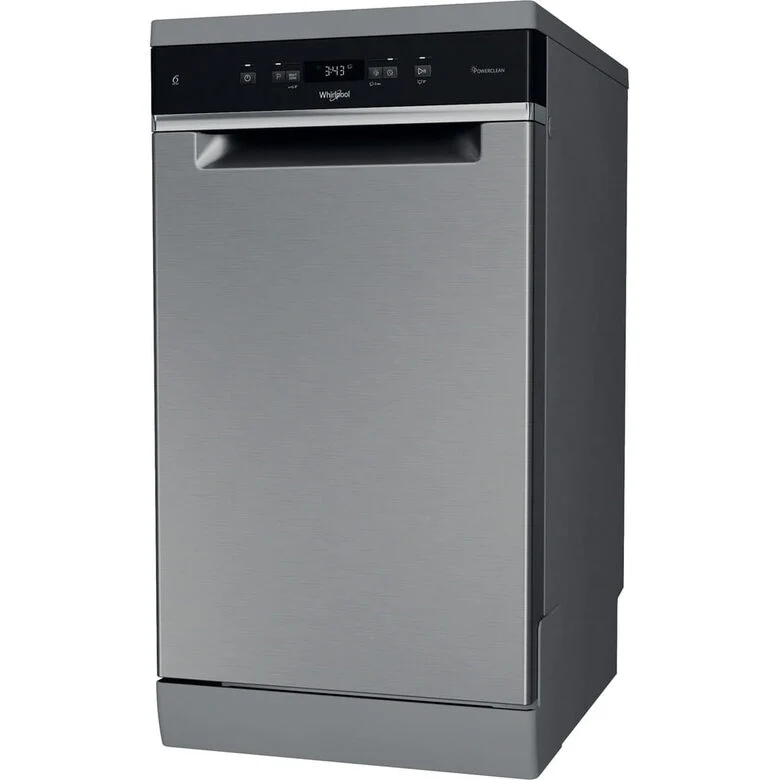 Whirlpool WH4FD11CS7A0X Lavastoviglie A Libera Installazione, Classe D, 11 Coperti, Terzo Cesto, 6° Senso, PowerCleanPro, Classe D, Inox