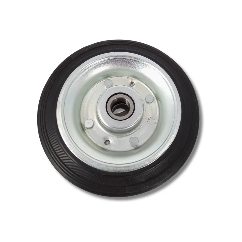 Ruota in gomma Ø150 mm libera con nucleo in lamiera
