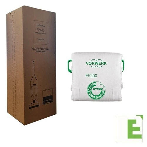75266 VORWERK FOLLETTO CONFEZIONE 6 SACCHETTI ASPIRAPOLVERE VK200 220S ORIGINALE