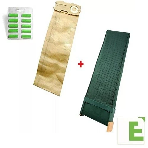 SACCA UNITÀ FILTRO FOLLETTO VK 122 +8 SACCHETTI+10 PROFUMI VORWERK KOBOLD