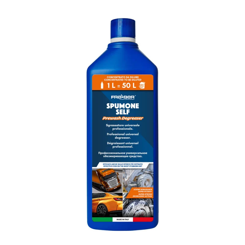 Spumone Self di Fra-Ber Prelavaggio Auto e Detergente Sgrassatore Universale