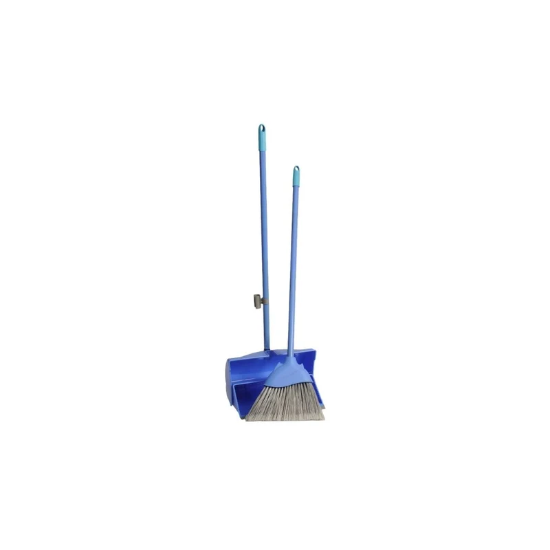 Spontex Leniuch Broom and Dustpan Kit with Long Handle