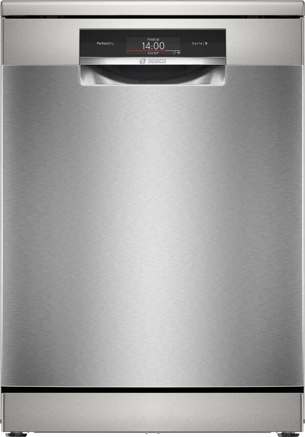 Bosch Serie 8 SMS8TCI04E Lavastoviglie da libera installazione 60 cm Acciaio spazzolato anti-impronta Classe A