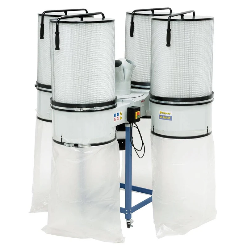 Bernardo DC 850 CF 400V – Aspiratore polveri sottili 9500 m³/h, 5,5 kW