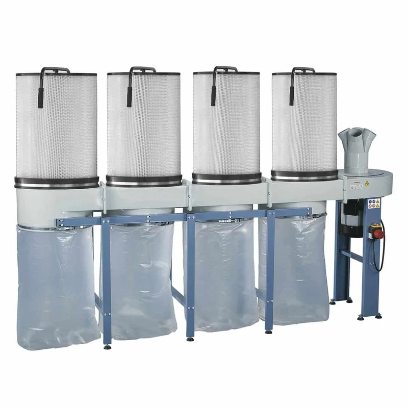 Bernardo DC 750 CF 400V – Aspiratore polveri sottili 7800 m³/h, 3,7 kW