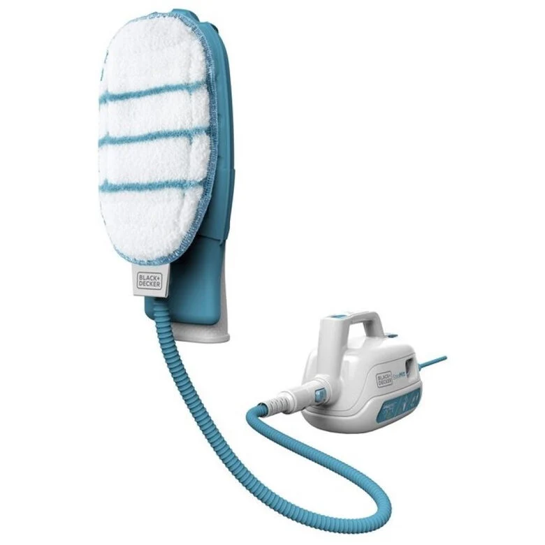 Black & Decker FSH10SM Pulitore a vapore portatile 0,1 L 1000 W Turchese, Bianco