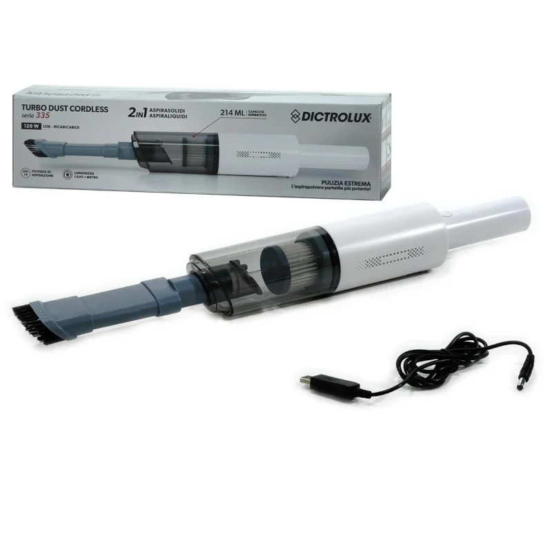 Aspirapolvere Portatile Turbo Dust Senza Fili 2in1