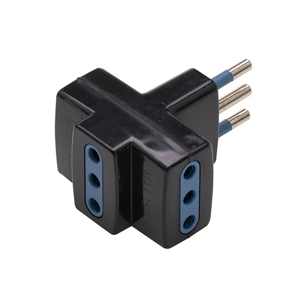Adatt.Triplo S10-P10 2p+T Nero