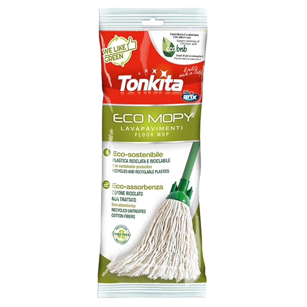 Mop Eco Mopy Tonkita In Cotone Ecologico