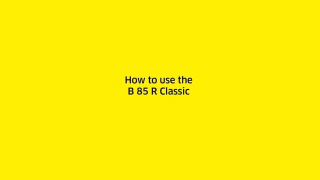 BR 65/85 R Classic Bp Pack Kärcher