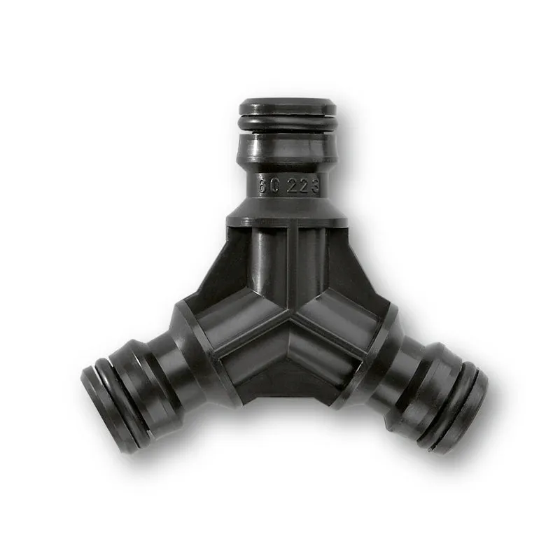 Raccordo a 3 vie, compatibile con tutti i tubi per l'irrigazione _(Sottocategoria: Connettori/adattatori per rubinetti)_ Kärcher