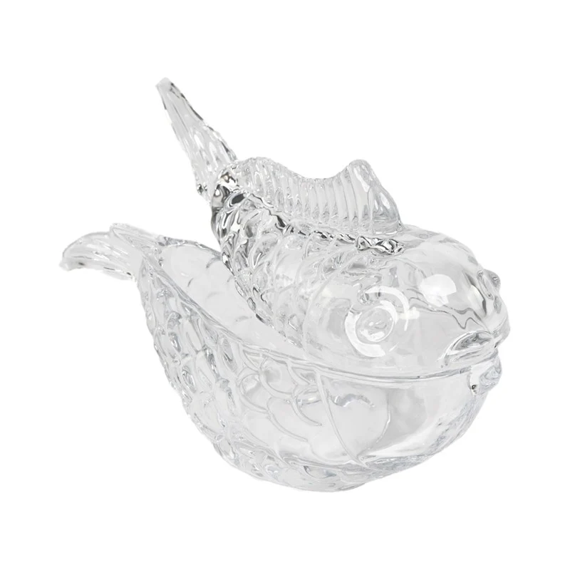 Box Pesce Trasparente 18x7x10cm Vetro