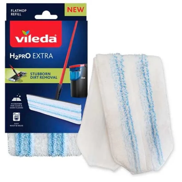 Ricambio Vileda H2Pro Flat Mop - Panno Microfibra Lavapavimenti