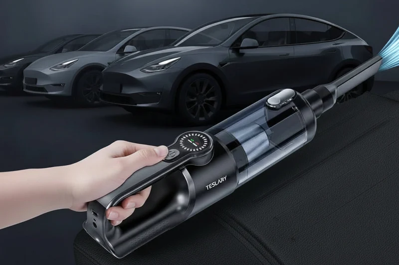 Huippuluokan kädessä pidettävä johdoton imuri, jossa on harjaton moottori, tehokas 18000 Pa:n imuteho, LED-valot, Type-C-portti ja pestävä suodatin, sopii Tesla-autoosi Model 3 YSX
