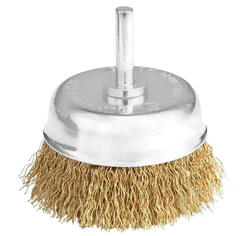 Spazzola a tazza con gambo 75mm