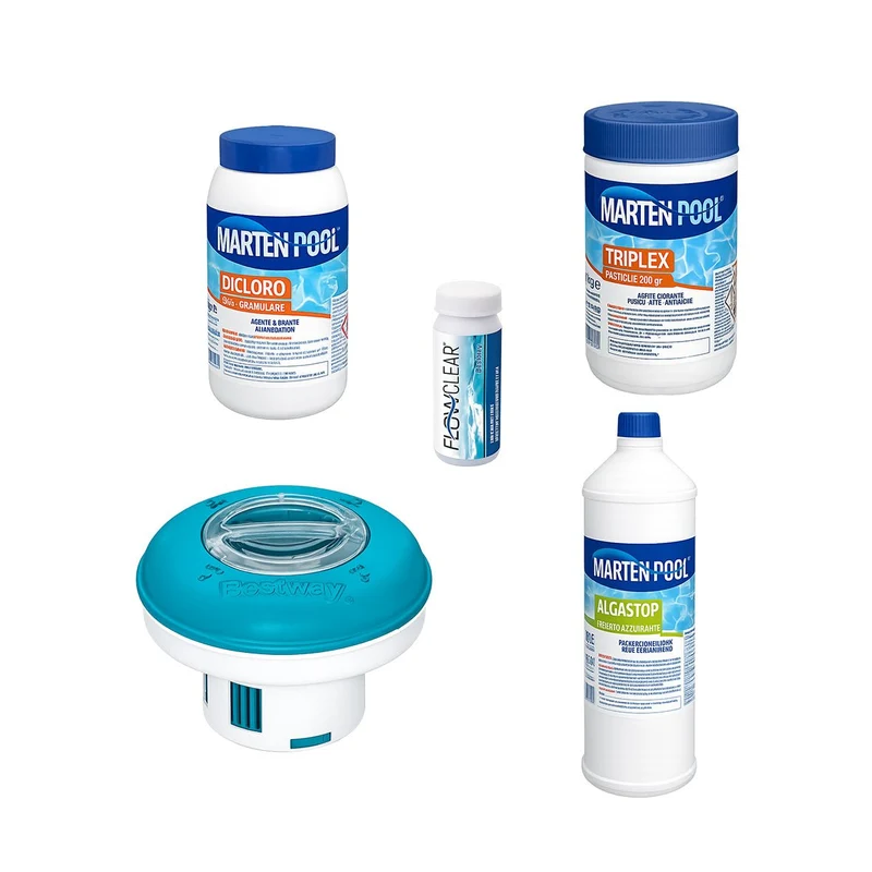 Kit Starter e Manutenzione Piscina Marten Pool – Trattamento Completo Acqua Cristallina