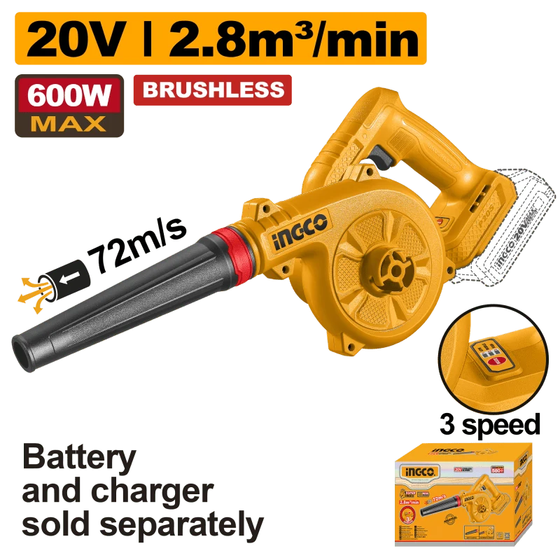 Soffiatore Brushless 3 Velocità Nudo