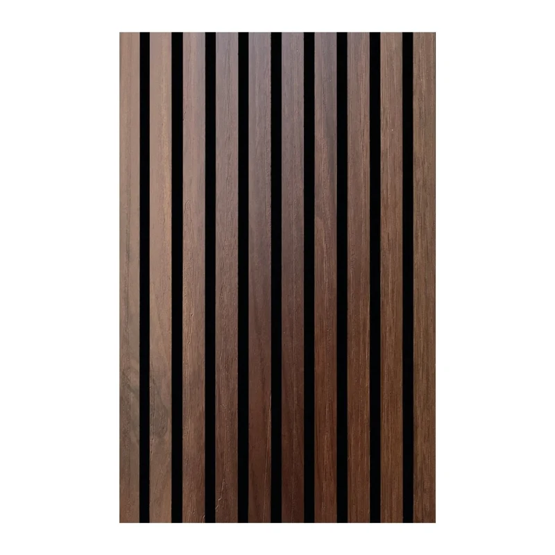 Set 4 pannelli fonoassorbenti dogati in MDF Noce Chiaro H280X60X1,3CM | OX Zeroper