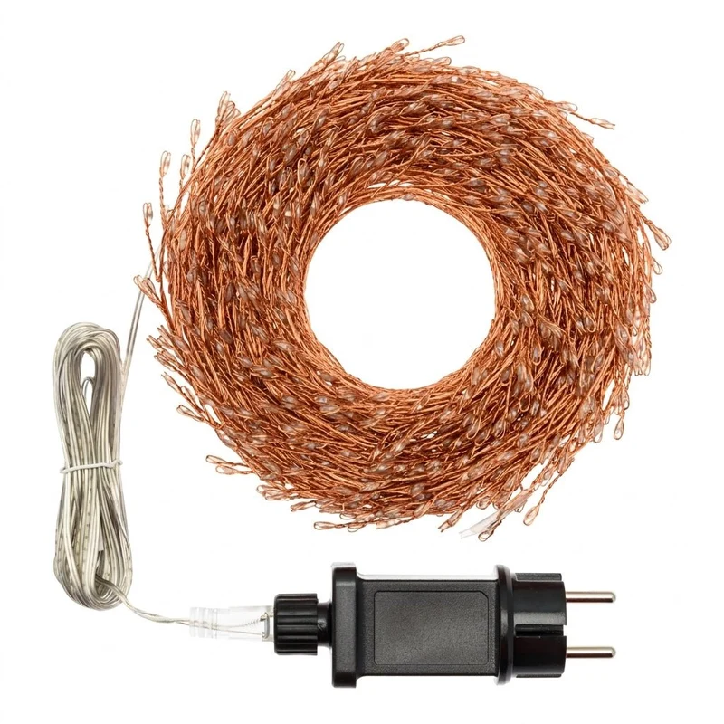 Minicluster Multicolor 1000 LED con Cavo in Rame – 20 Metri