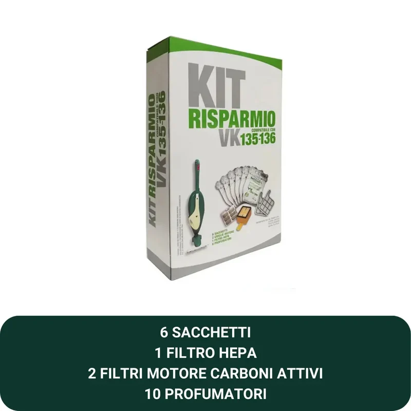 Kit Risparmio per Folletto Vk135-136