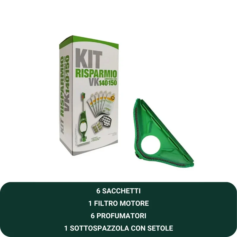 Kit Risparmio, Sottospazzola con setole per folletto VK140 - VK 150