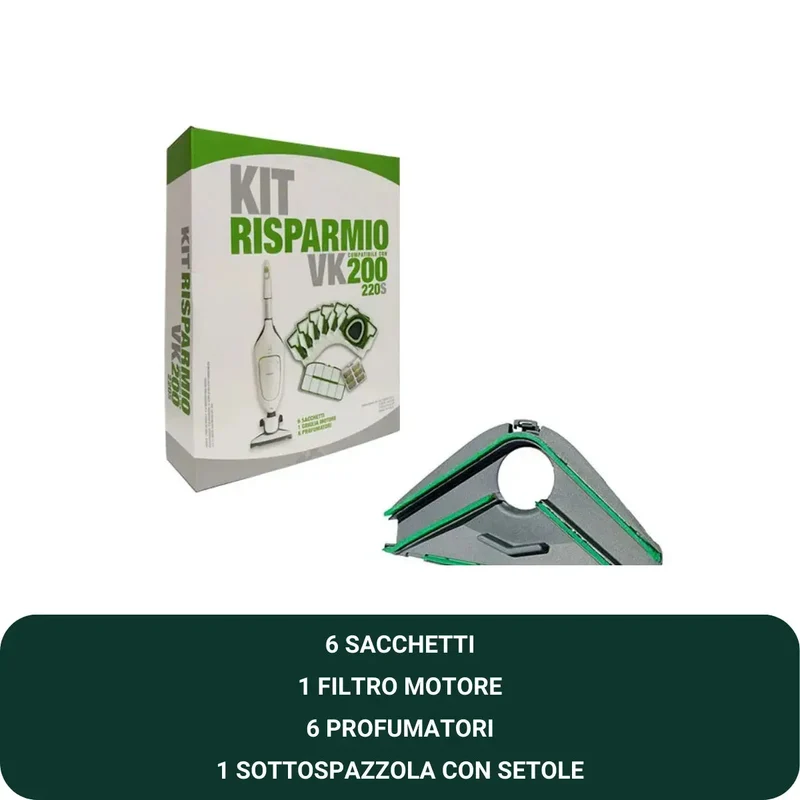 Kit Risparmio, Sottospazzola con setole per folletto VK200
