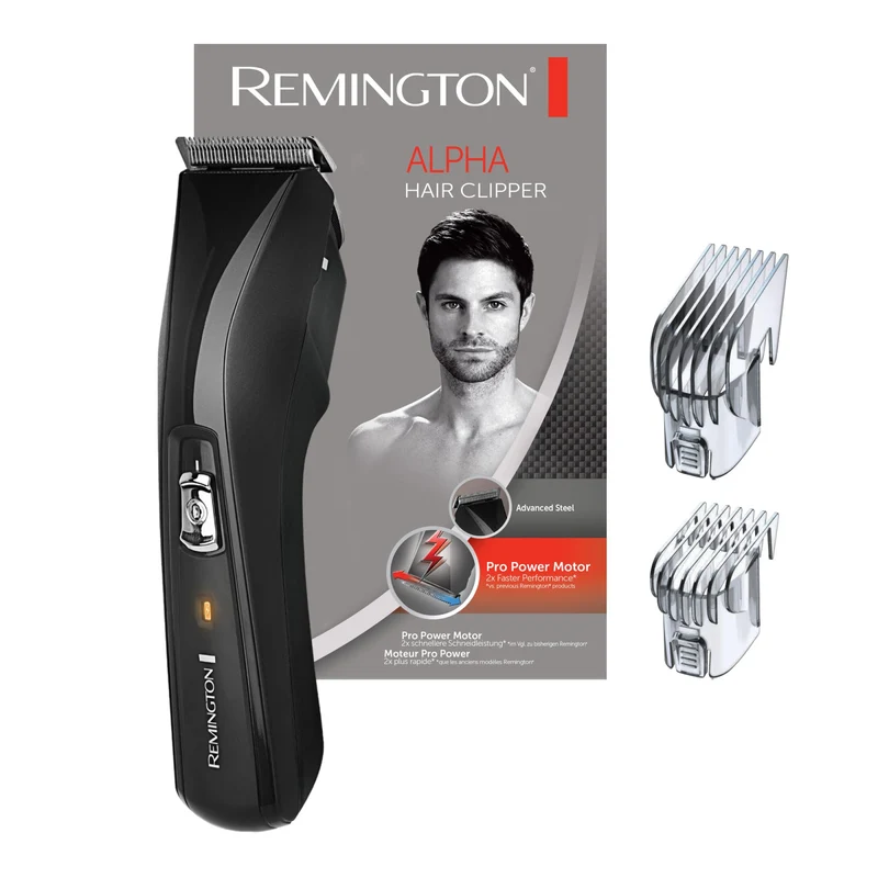 Remington Tagliacapelli HC5150 Pro Power, Lame in Acciaio Inox Autoaffilanti, 2 Pettini 15 Lunghezze (1-42 mm), Rete/Ricaricabile 30 min, Nero