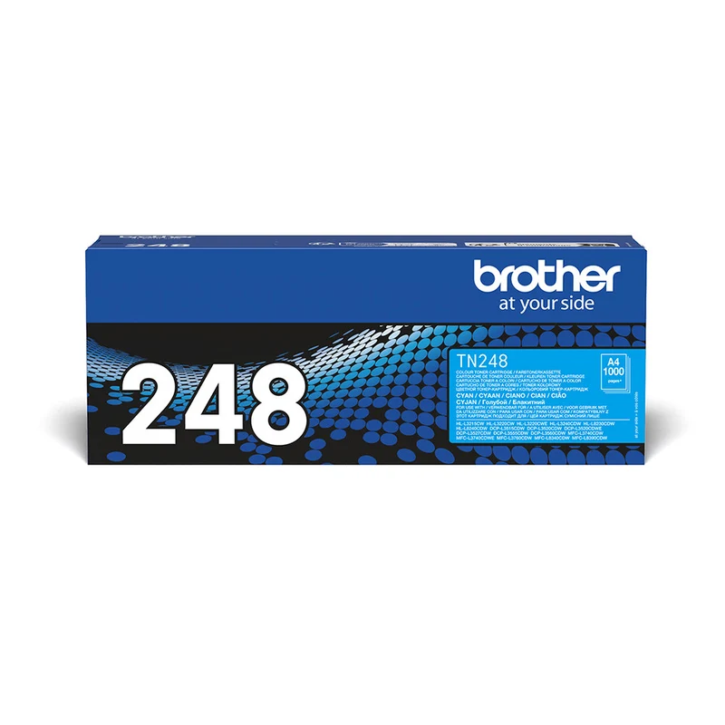 Brother TN-248C Toner Originale Ciano 1000 Pagine per Stampanti MFC-L HL-L DCP-L