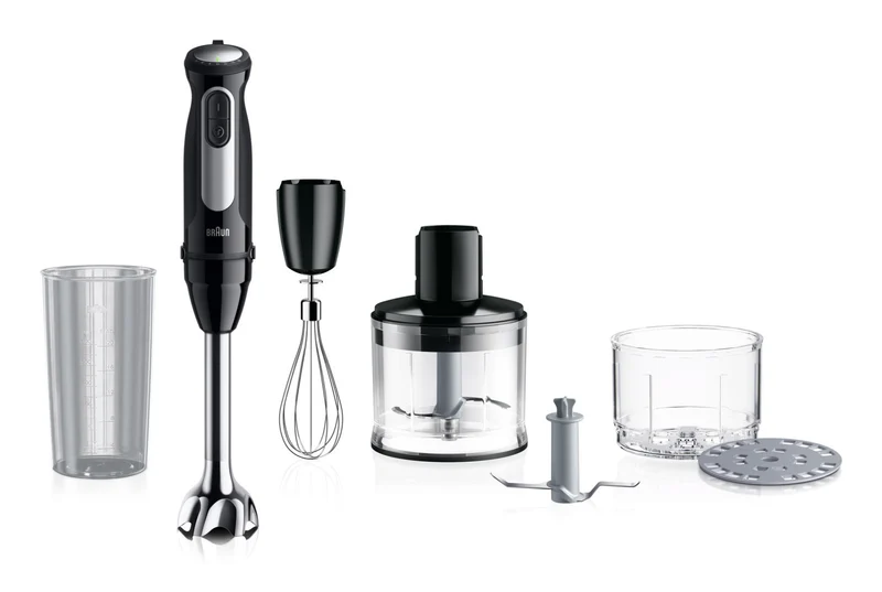 Braun Frullatore ad Immersione MultiQuick 5 MQ55.254MBK 1000W Nero 25 Velocità