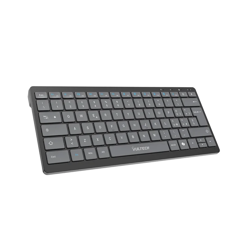 VULTECH KEY-601WBT Tastiera Wireless e Bluetooth Ricaricabile Layout Italiano