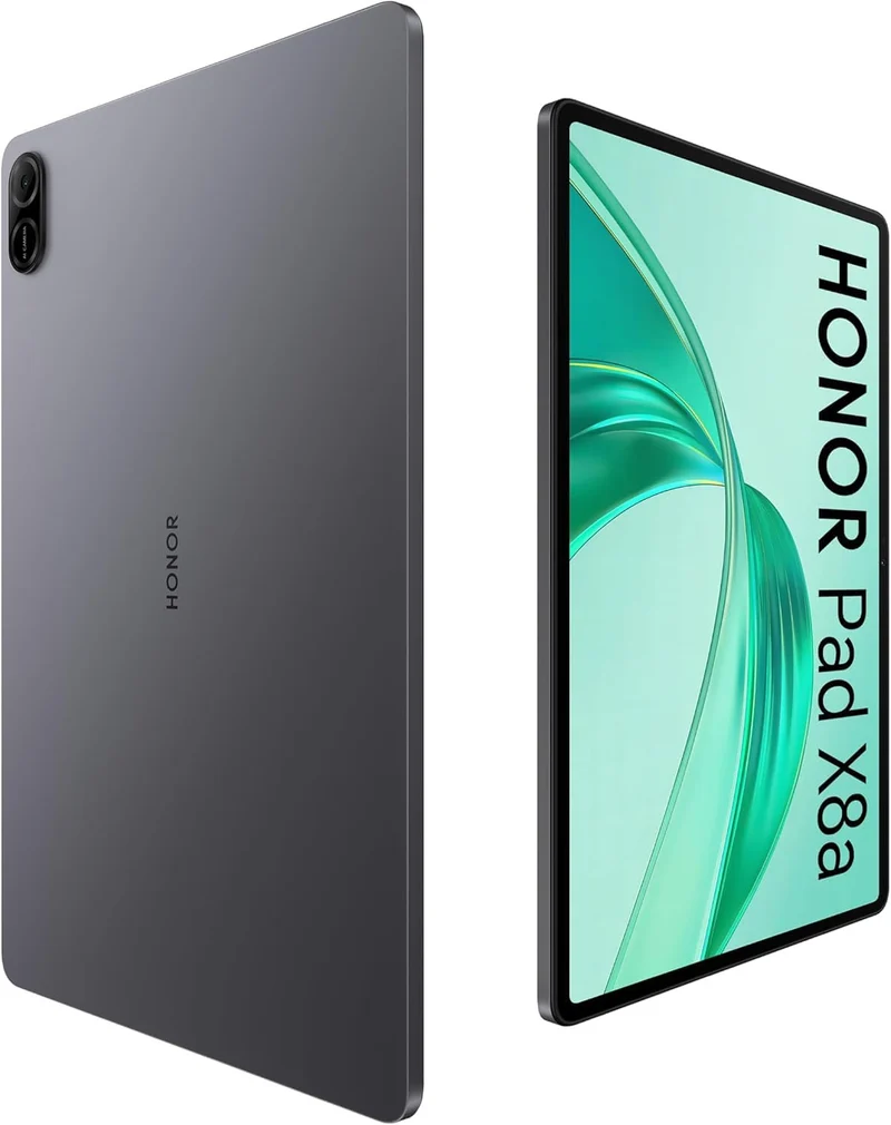 HONOR Pad X8a Tablet 11 Pollici, 4GB RAM 128GB, Android 14, Snapdragon 680, Wi-Fi, Batteria 8300 mAh, Grigio