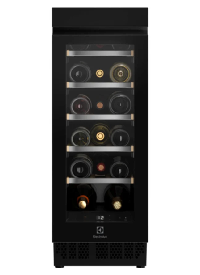 Electrolux Cantinetta vini da incasso EWUS018B7B, 5 ripiani, nero, classe G