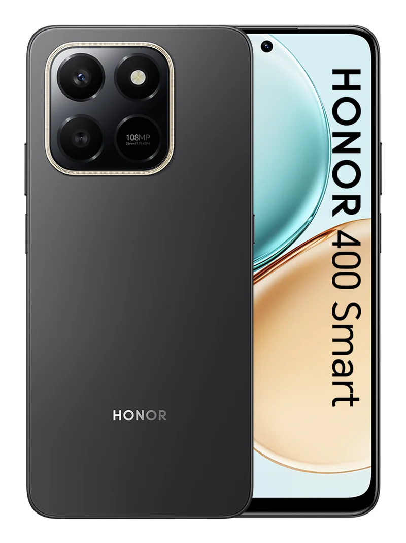 Honor 400 Smart Smartphone 6.77 pollici 6GB RAM 128GB Nero Dual SIM