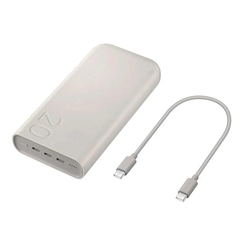Samsung Power Bank EB-P4520 20000 mAh 45W USB-C 3 Porte Beige