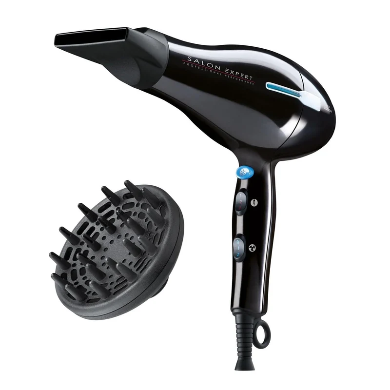 Imetec Asciugacapelli Salon Expert P2 2200 2000W Motore AC con Diffusore 8 Temperature