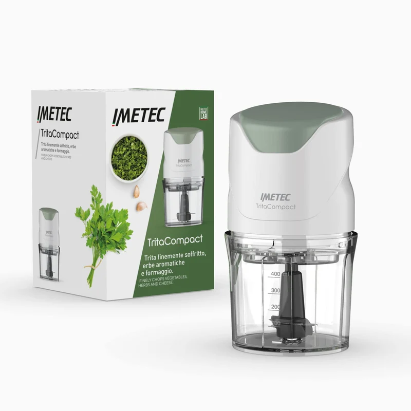 Imetec TritaCompact 7473 Tritatutto Elettrico 350W 400ml Lame Acciaio Inox