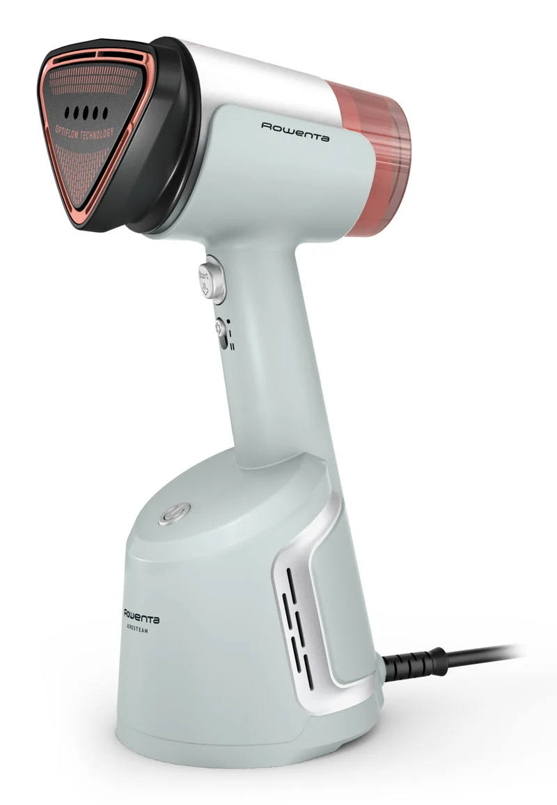 Rowenta AeroSteam DR9814F0 Stiratore Verticale Portatile 1400W, Tecnologia OptiFlow, Serbatoio 0,1L, Riscaldamento 30s
