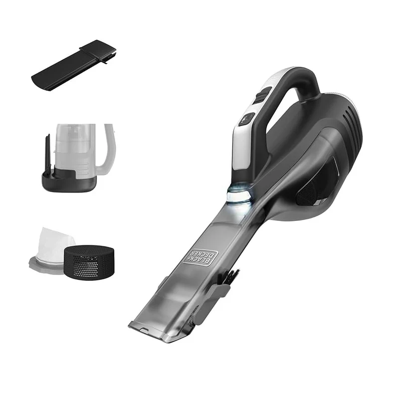 Black+Decker Reveal Dustbuster Aspirapolvere Portatile 12V 2Ah con LED