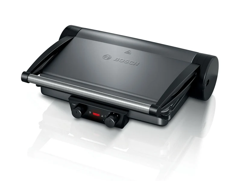 Bosch TCG4215 Bistecchiera Argento Metallo Due Piastre Temperatura Regolabile