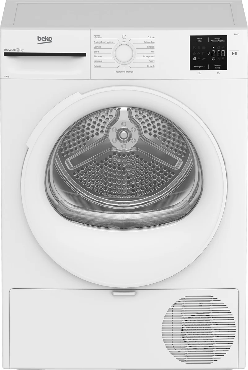 Beko BMT83EW Asciugatrice Libera Installazione 8kg Classe D EcoGentle Bianco